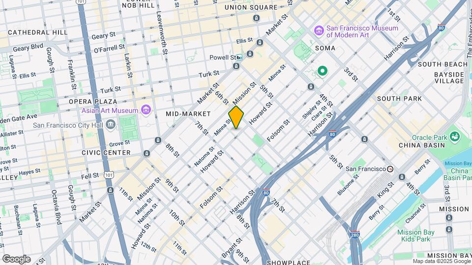 1040-1042 Howard St Mapa y Detalles de la Ubicación