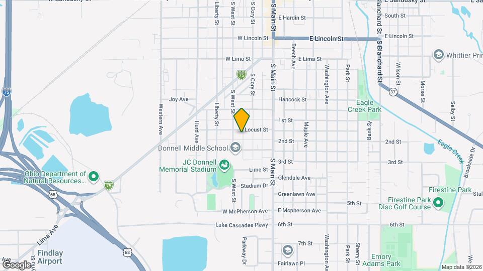 219 Locust St, Unit A Map and Location Details