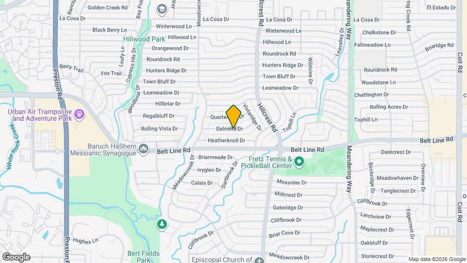 6916 Delmeta Dr Map and Location Details