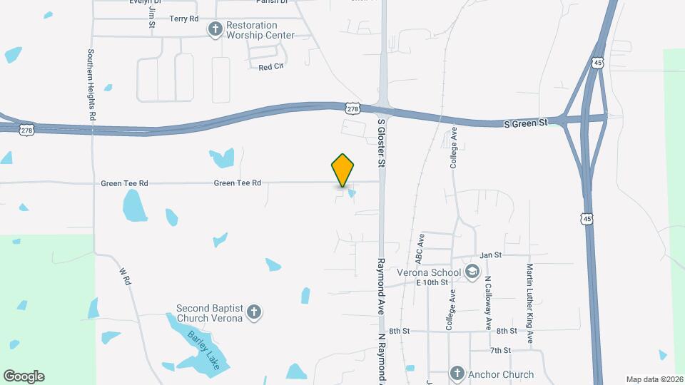 1091 Green Tee Rd Map and Location Details