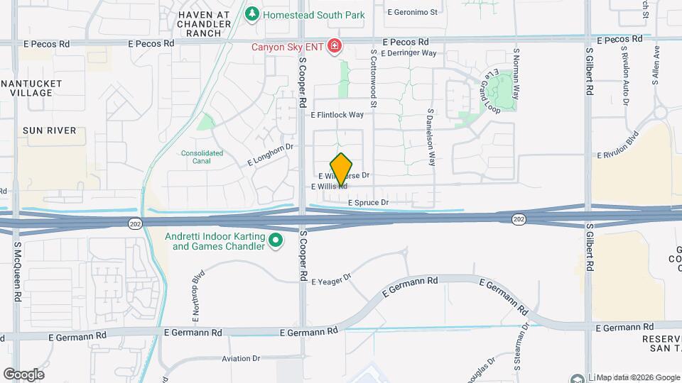 2102 E Spruce Dr Map and Location Details