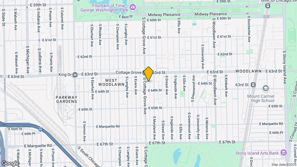 6405 S Ingleside Ave Map and Location Details