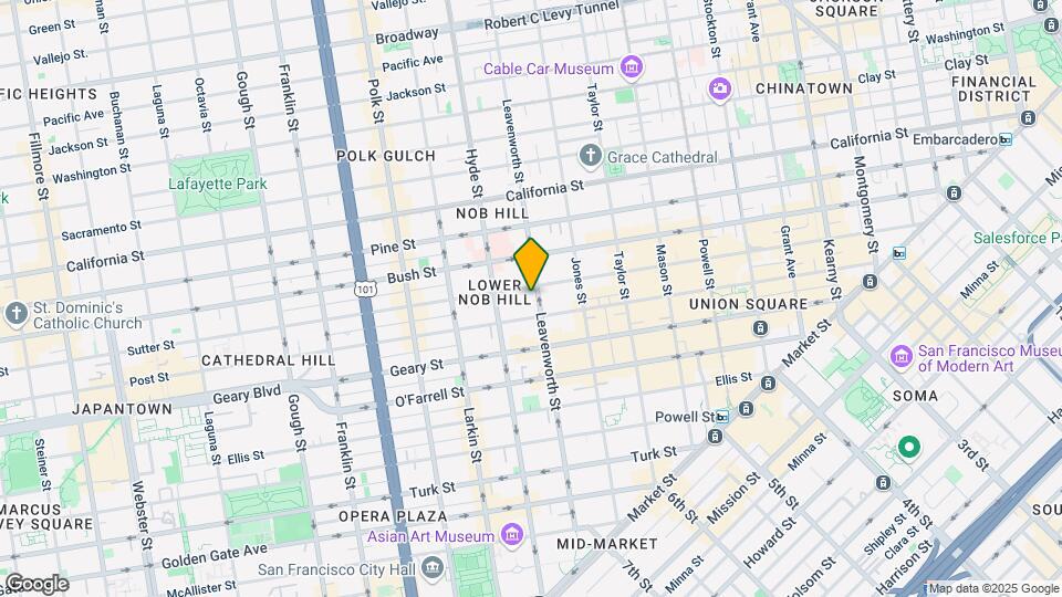 747 Leavenworth St Mapa y Detalles de la Ubicación