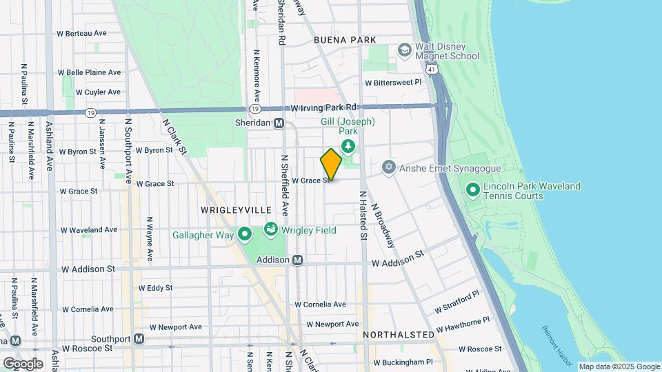 849 W Grace St, Unit G Map and Location Details