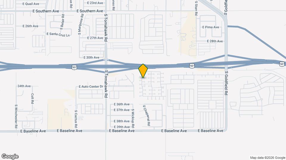3339 S Chaparral Rd Map and Location Details