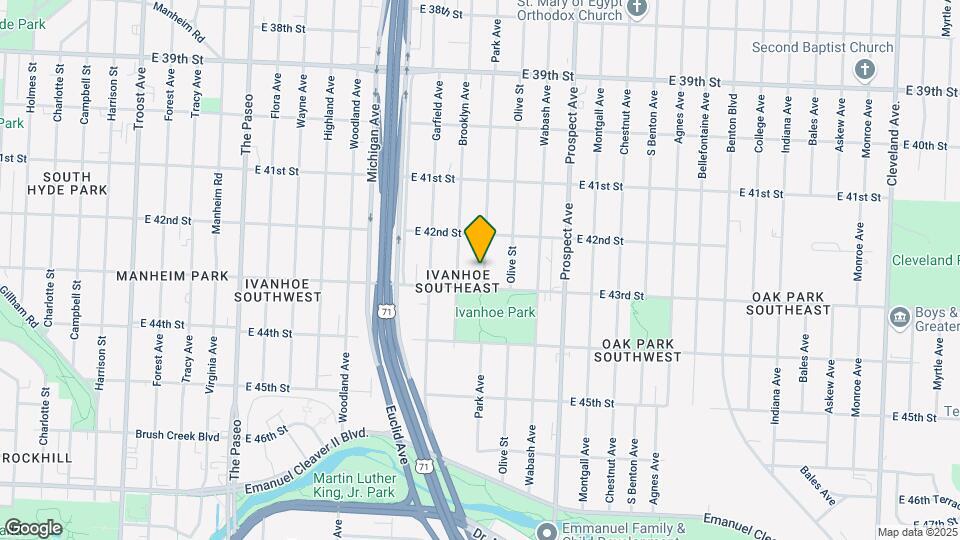 4230 Park Ave Map and Location Details