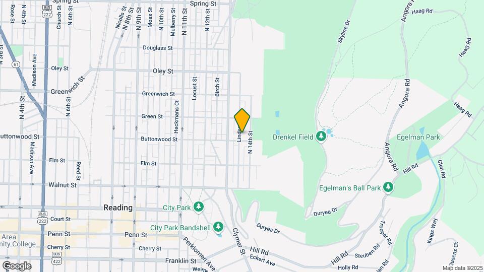 1327 Buttonwood St Map and Location Details