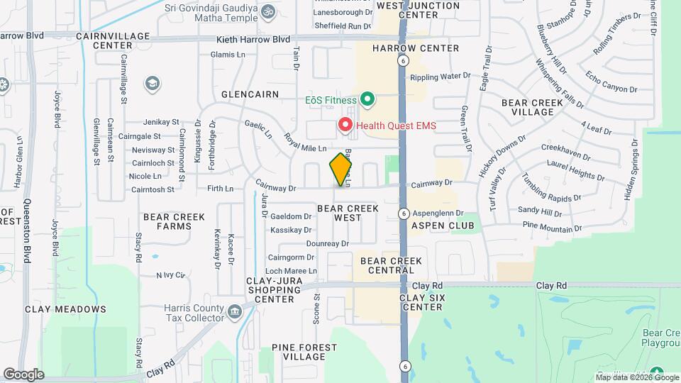 16407 Cairnway Dr Map and Location Details