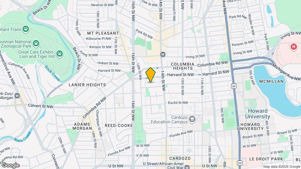 1439 Girard St NW Map and Location Details