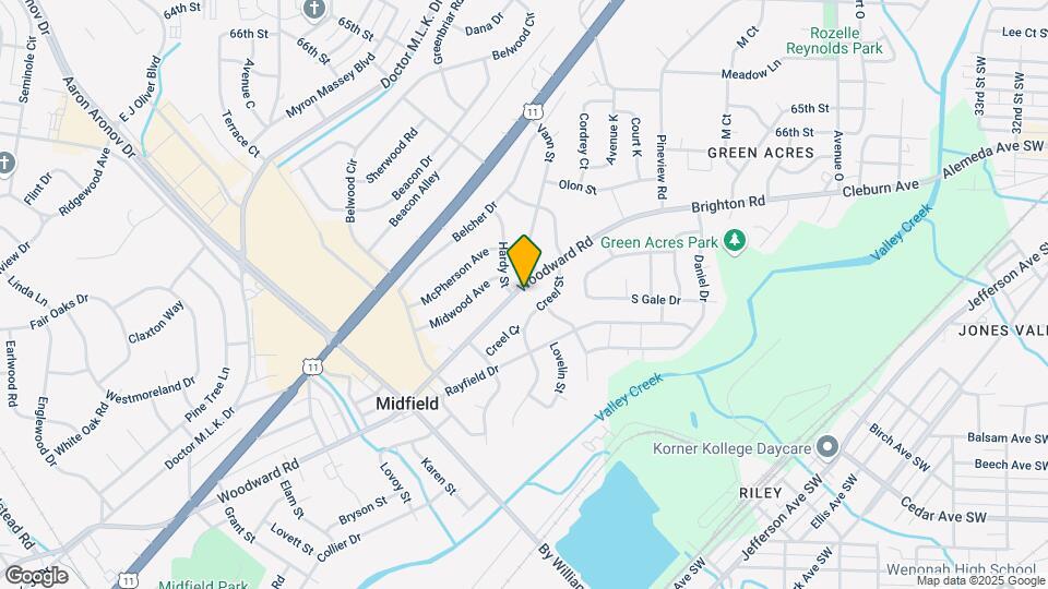 1329 Woodward Rd Map and Location Details