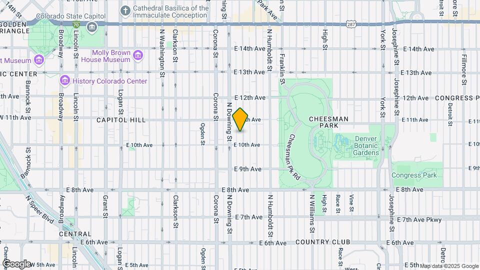 1035 N Marion St Map and Location Details
