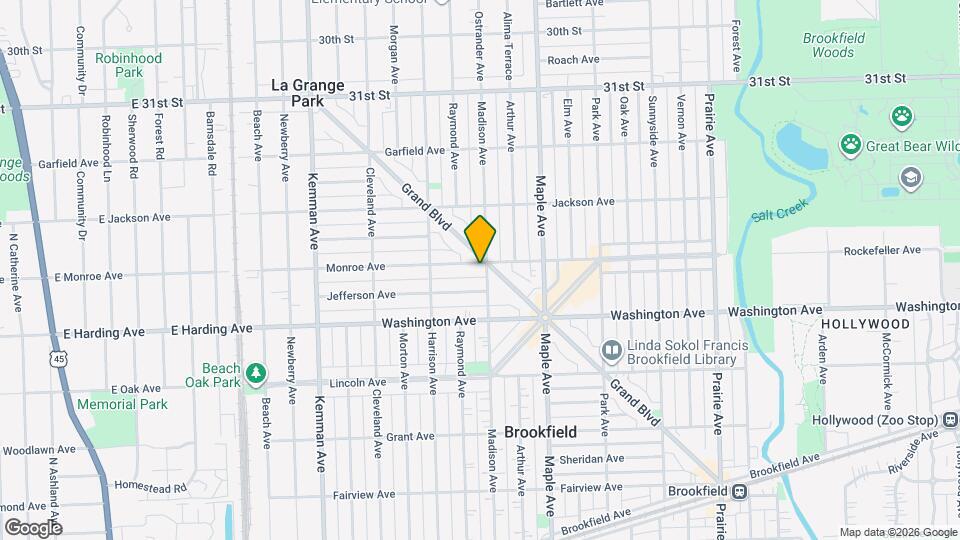 9301 Monroe Ave Map and Location Details
