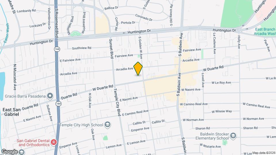 917 W Duarte Rd Map and Location Details