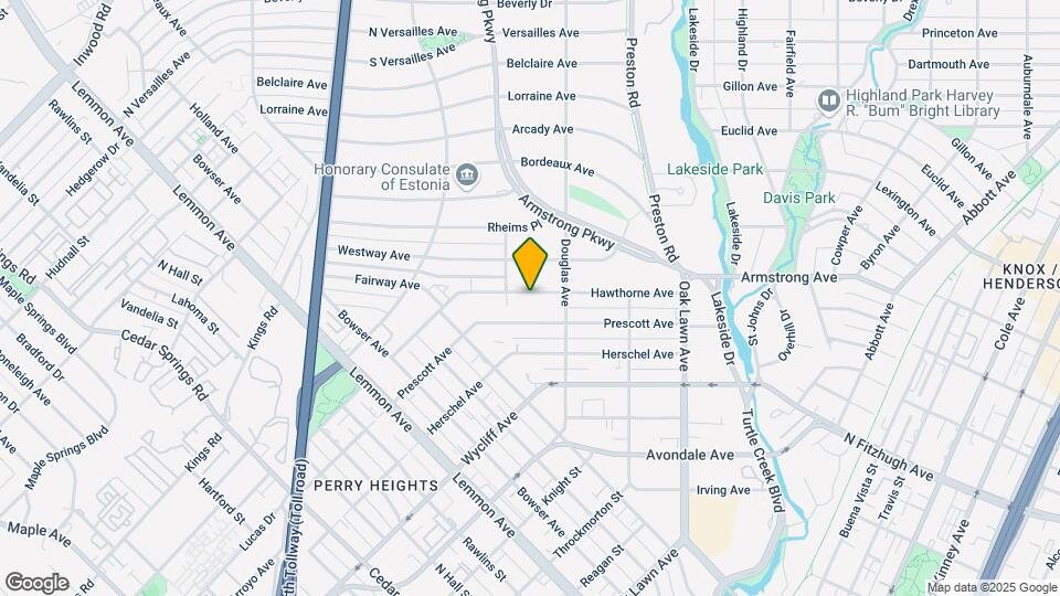 4020 Hawthorne Ave Map and Location Details