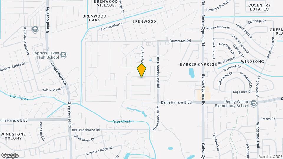 18558 Rock Flats Ravine Dr Map and Location Details