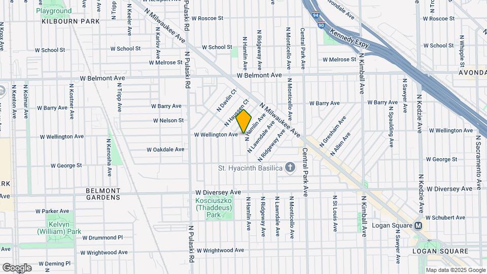 2956 N Hamlin Ave Map and Location Details