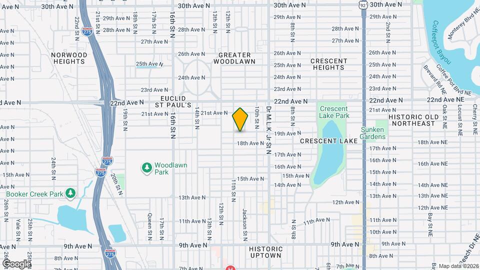 1068 19th Ave N Map and Location Details