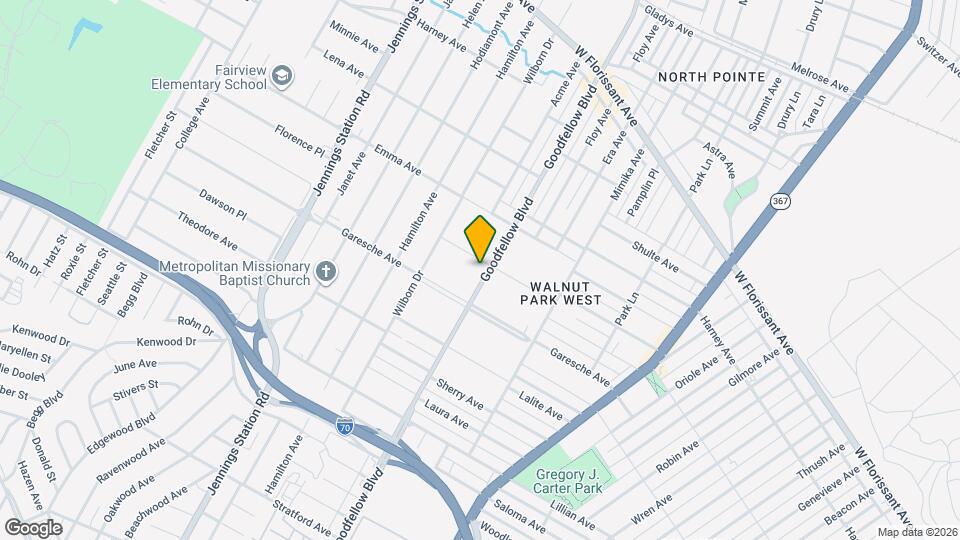 5341 Goodfellow Blvd Mapa y Detalles de la Ubicación