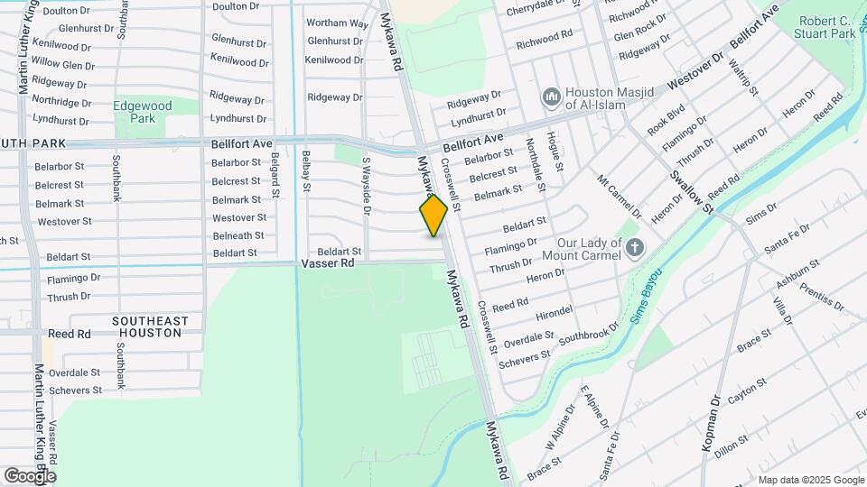 6163 Beldart St Map and Location Details