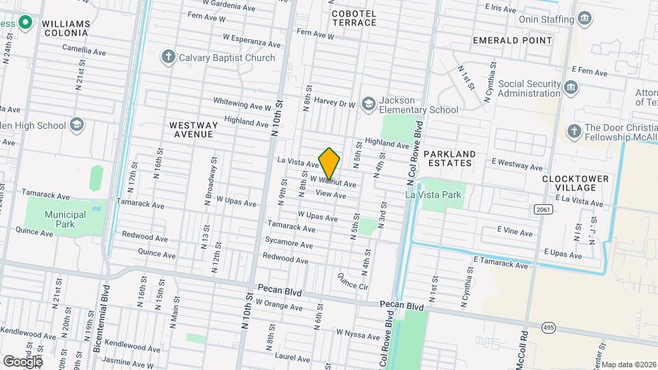 609 W Walnut Ave Mapa y Detalles de la Ubicación