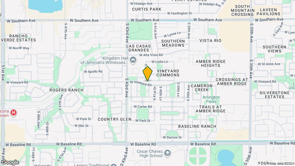 4130 W Vineyard Rd Mapa y Detalles de la Ubicación