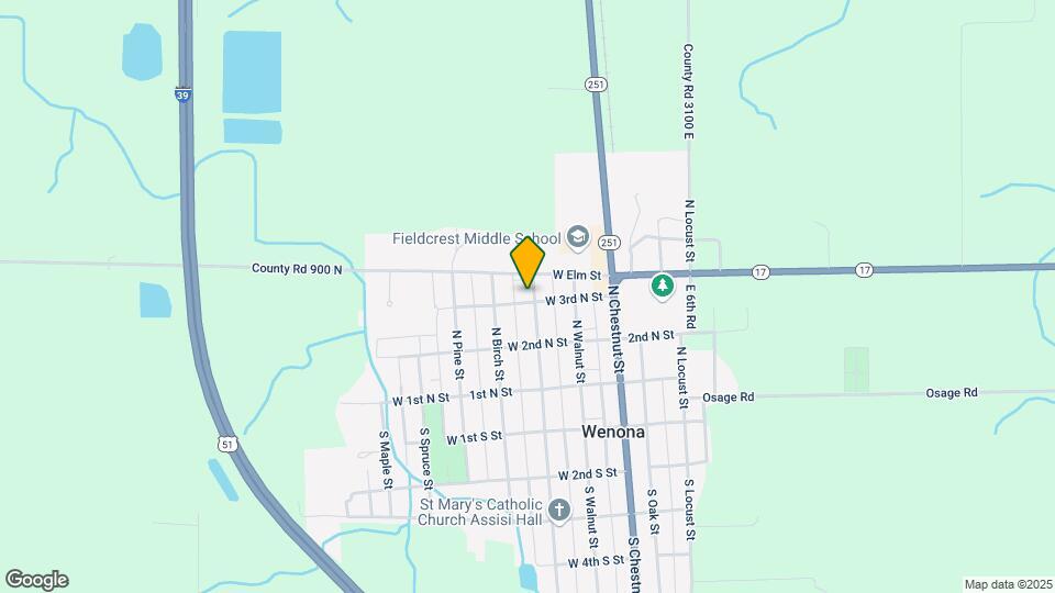 416 N Hickory St Mapa y Detalles de la Ubicación