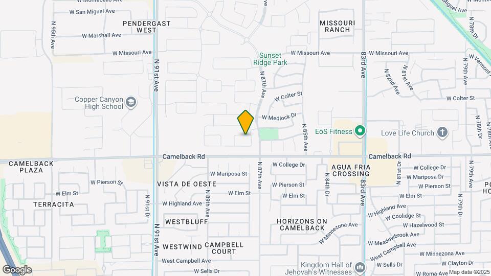 8721 W Windsor Blvd Map and Location Details