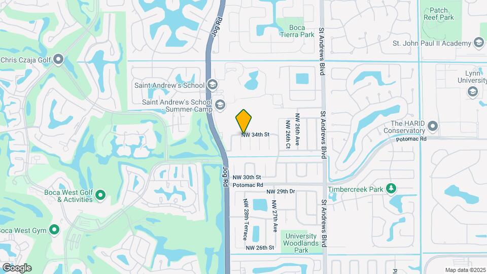 3374 NW 28th Terrace Map and Location Details
