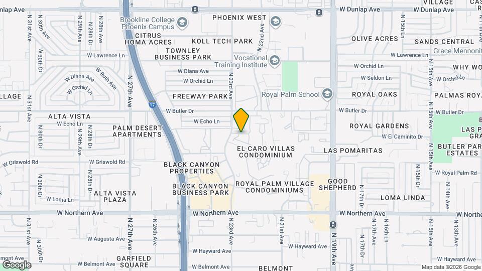 2273 W Echo Ln Map and Location Details