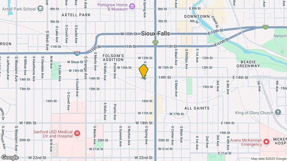 609 S Spring Ave Mapa y Detalles de la Ubicación