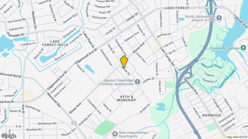 7458 Oriole St Map and Location Details