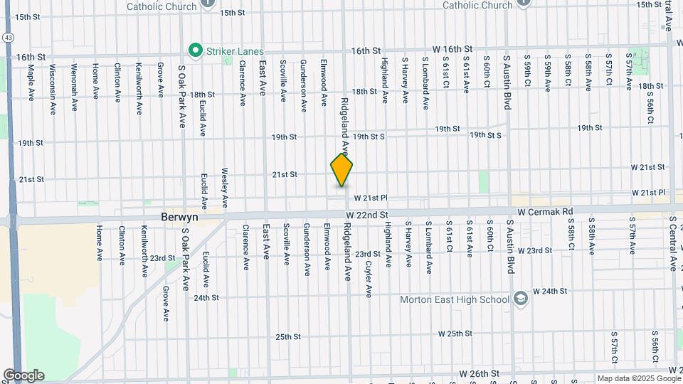 2124 Ridgeland Ave Map and Location Details