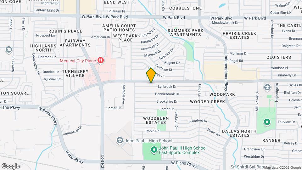 3433 Lynbrook Dr Mapa y Detalles de la Ubicación