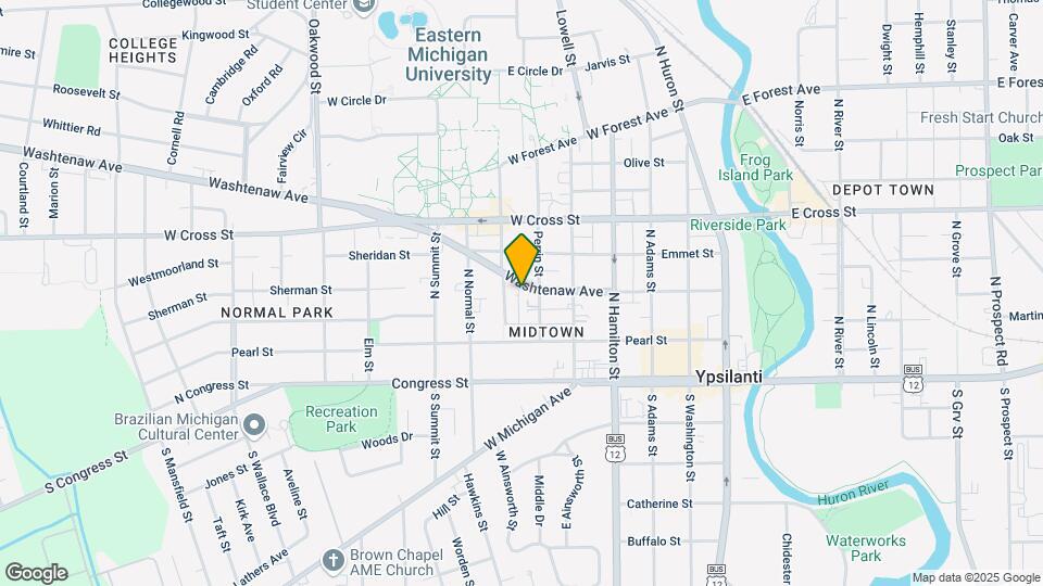607 Washtenaw Rd Mapa y Detalles de la Ubicación