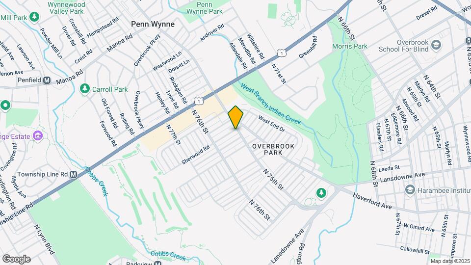 7504 Sherwood Rd Map and Location Details