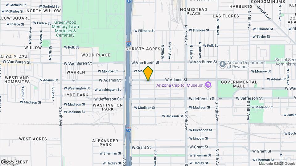 Adams Place Map and Location Details