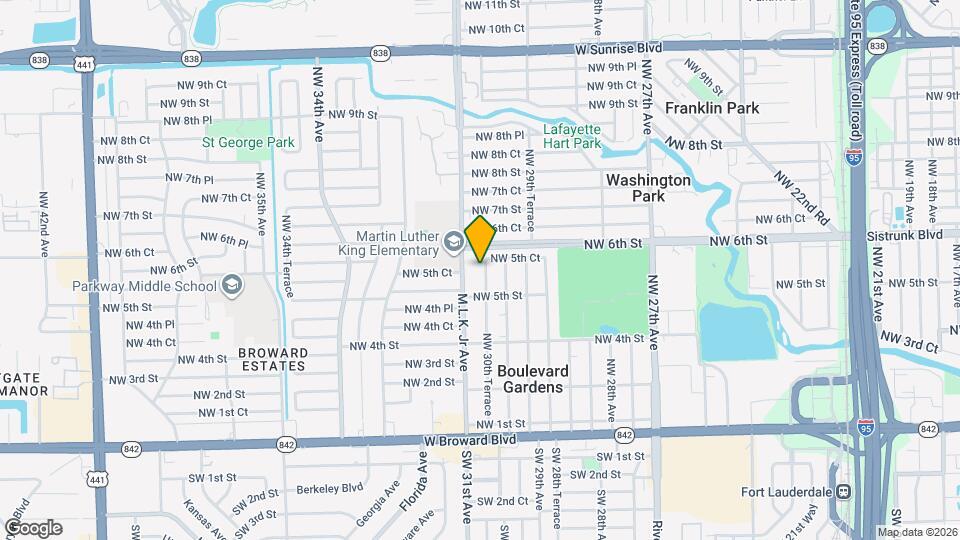 551 NW 30th Terrace Map and Location Details