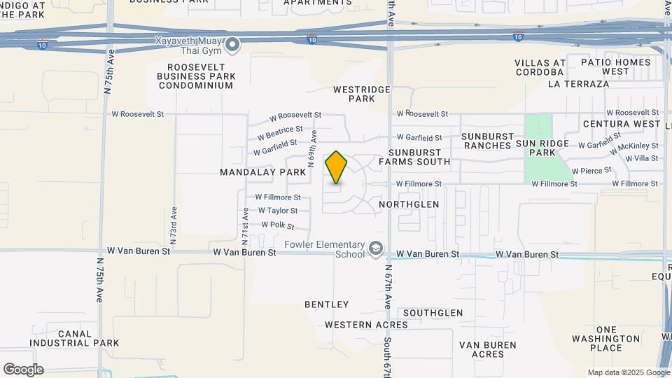 6832 W Fillmore St Map and Location Details