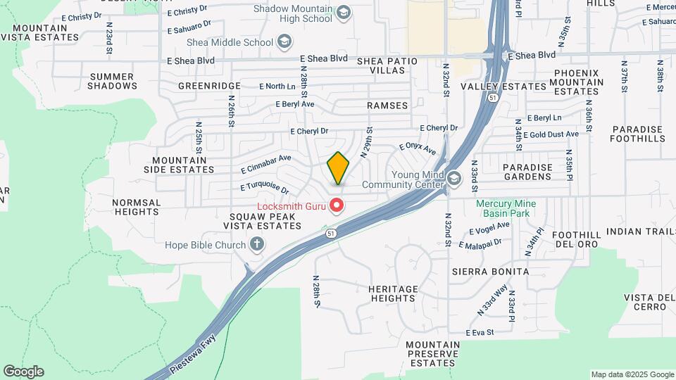 2848 E Turquoise Dr Map and Location Details