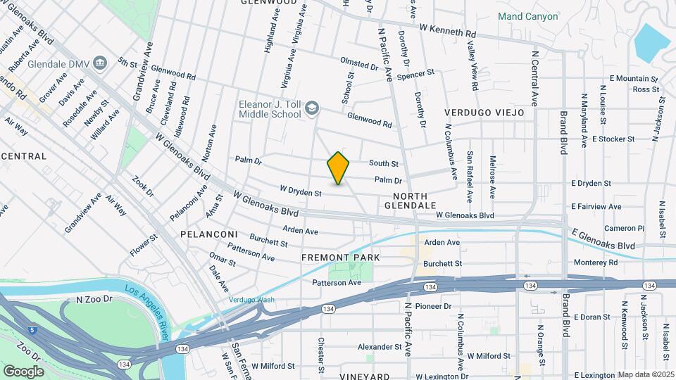 623 W Dryden St Map and Location Details