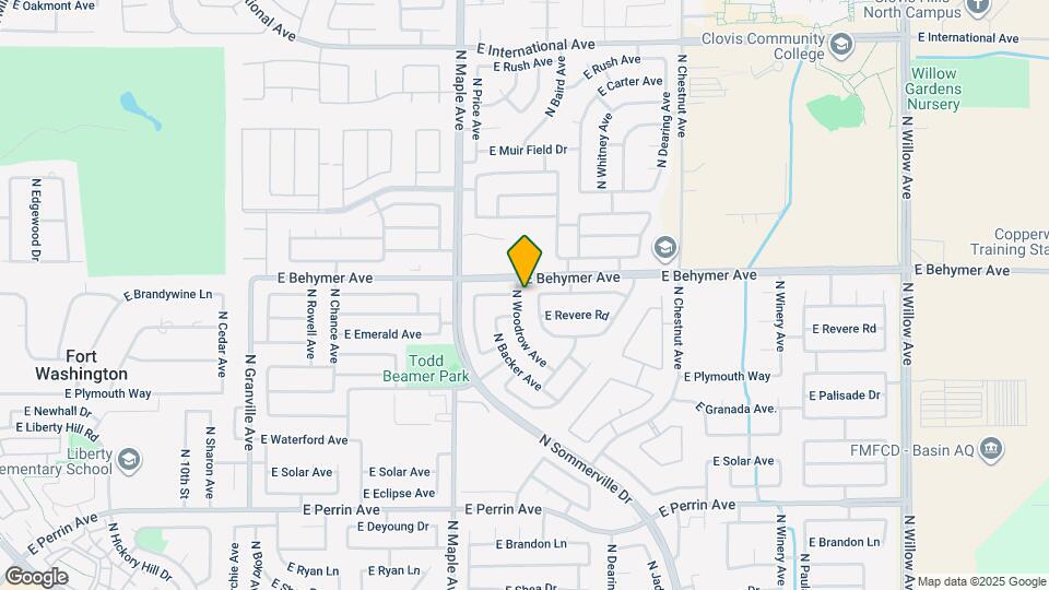 9942 N Woodrow Ave Map and Location Details