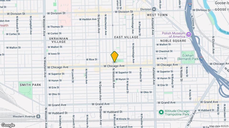 1856 W Chicago Ave Map and Location Details