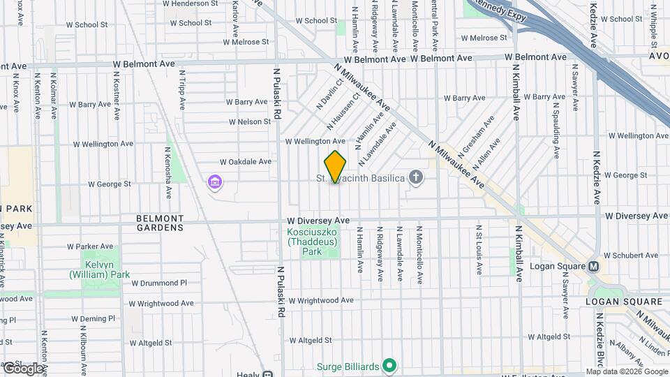 2850 N Avers Ave, Unit GDN Map and Location Details