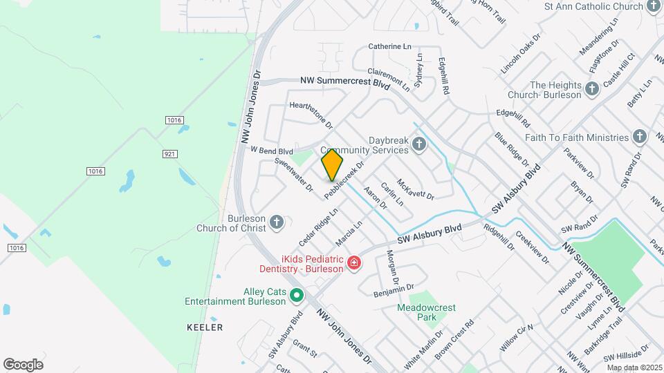 1000 Pebblecreek Dr Map and Location Details