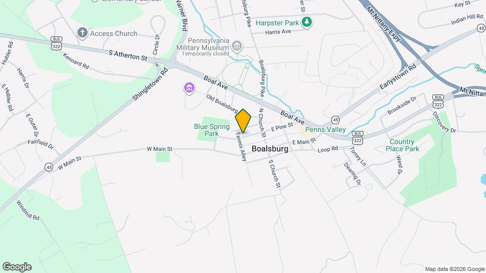 133 W Pine St, Unit Apartment Map and Location Details