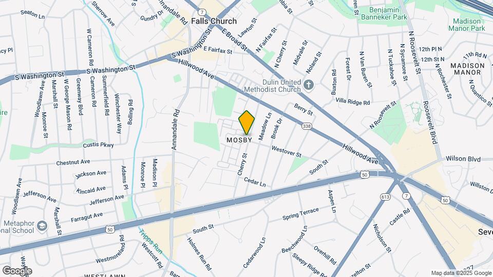 Avalon Falls Church Mapa y Detalles de la Ubicación