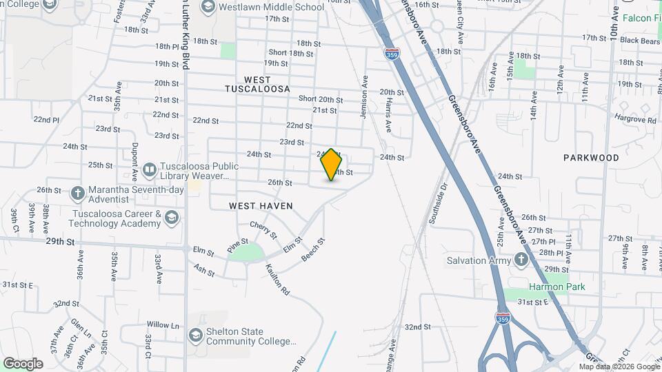 2542 26th St Map and Location Details