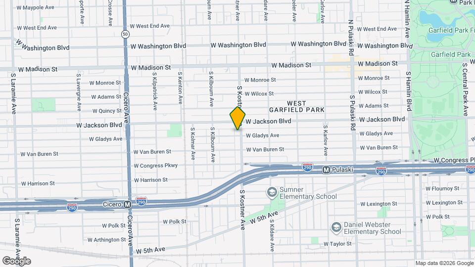 322 S Kostner Ave, Unit G Map and Location Details