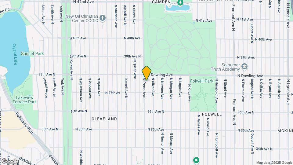 3734 N Penn Ave Map and Location Details