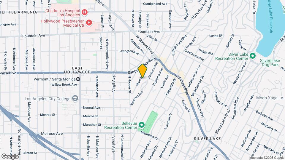 966 Manzanita St, Unit Furnished apartment Map and Location Details